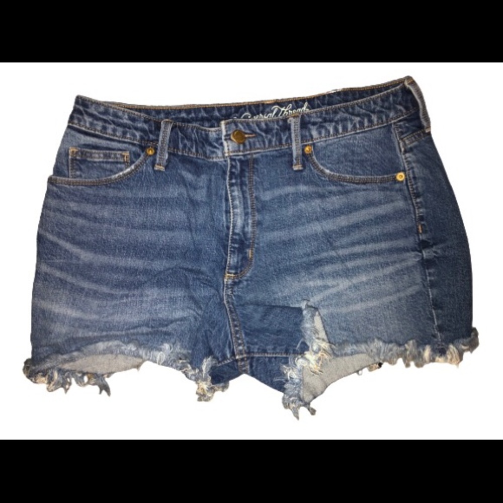 High-rise Jeans Short-universal thread
